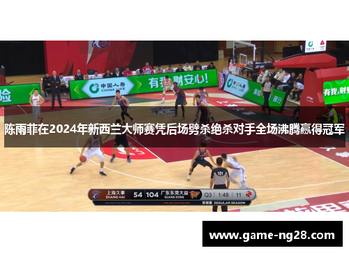 陈雨菲在2024年新西兰大师赛凭后场劈杀绝杀对手全场沸腾赢得冠军